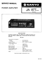 Sanyo JA-877 - Service Manual 